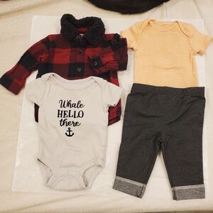 7 New Baby Boy Outfits 0-6 Months